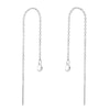 Thumbnail Image 1 of PDPAOLA™ at Zales Pear-Shaped Cubic Zirconia Threader Earrings in Sterling Silver