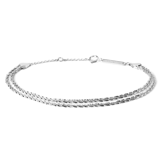 PDPAOLA™ at Zales Sparkle Double Chain Bracelet in Sterling Silver