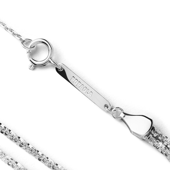 PDPAOLA™ at Zales Sparkle Double Chain Bracelet in Sterling Silver