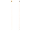 Thumbnail Image 6 of PDPAOLA™ at Zales Princess-Cut Cubic Zirconia Linear Chain Drop Earrings in Sterling Silver with 18K Gold Plate