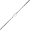 Thumbnail Image 3 of Sideways Cross Bracelet in Hollow Sterling Silver - 7.5"