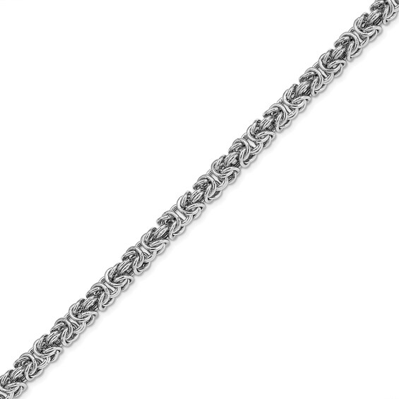6.0mm Byzantine Chain Bracelet in Hollow Sterling Silver - 7.25"