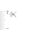 Thumbnail Image 3 of Zales x Nungu 1 CT. T.W. Baguette and Round Diamond "XO" Stud Earrings in 14K White Gold