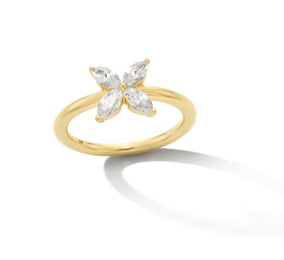 Zales x Nungu 3/4 CT. T.w. Marquise Diamond Flower Ring in 14K Gold