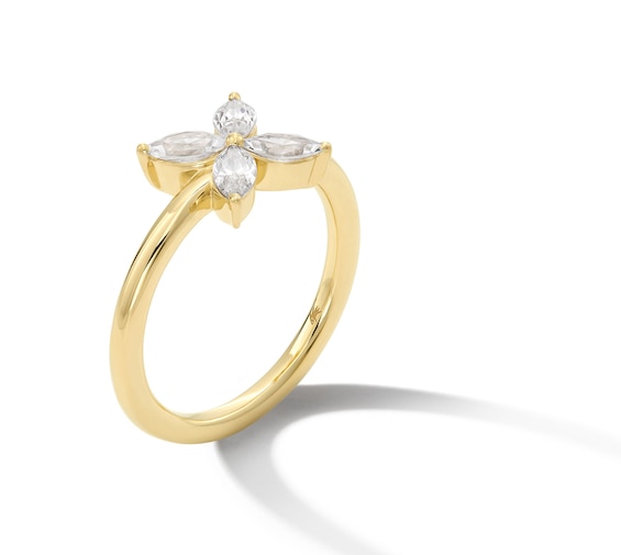 Zales x Nungu 3/4 CT. T.w. Marquise Diamond Flower Ring in 14K Gold
