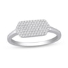 Thumbnail Image 1 of 1/5 CT. T.W. Multi-Diamond Sideways Hexagon Ring in 10K White Gold