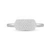 Thumbnail Image 3 of 1/5 CT. T.W. Multi-Diamond Sideways Hexagon Ring in 10K White Gold