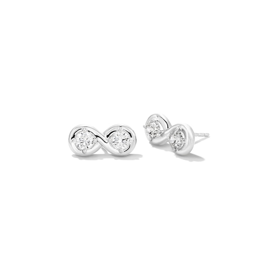Zales x Nungu 3/4 CT. T.w. Diamond Infinity Stud Earrings in 14K Gold