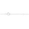 Thumbnail Image 2 of 1/20 CT. T.W. Multi-Diamond Bezel-Look Bracelet in 10K White Gold