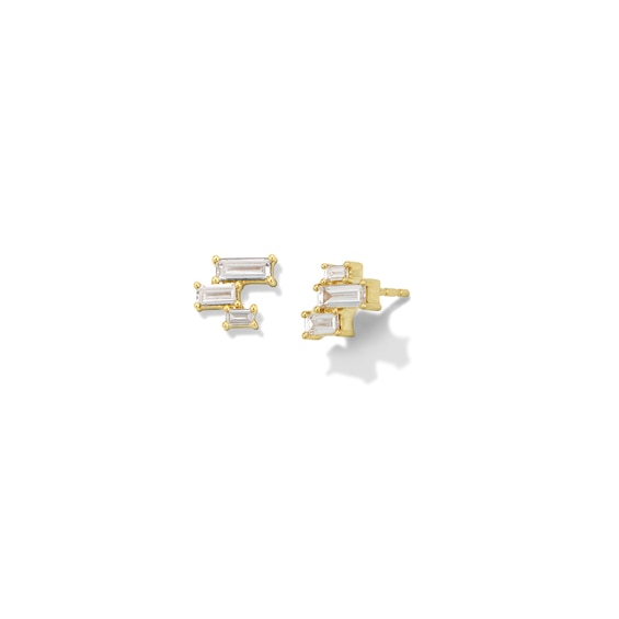 Zales x Dorian Webb 1/2 CT. T.W Baguette Diamond Stud Earrings in 14K Gold