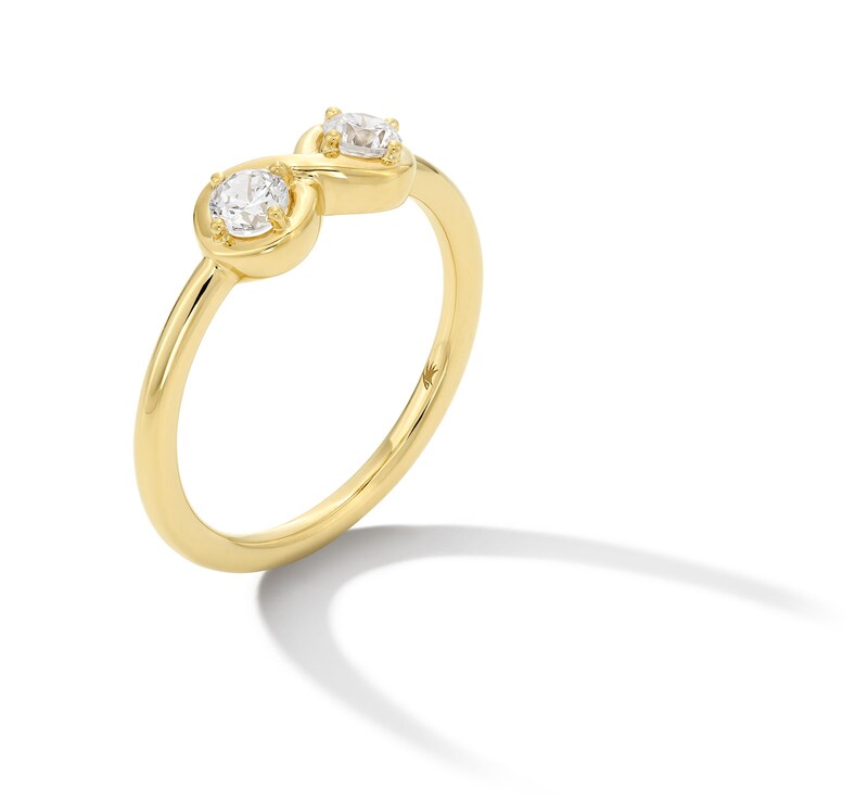 Main Image 3 of Zales x Nungu 3/8 CT. T.W. Diamond Infinity Ring in 14K Gold