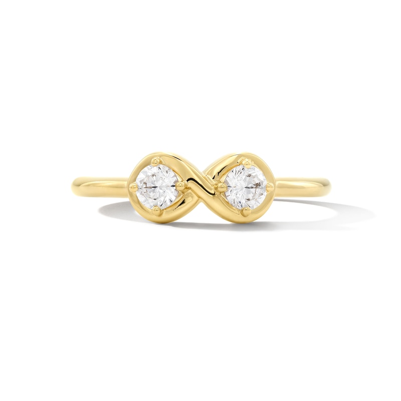 Main Image 4 of Zales x Nungu 3/8 CT. T.W. Diamond Infinity Ring in 14K Gold