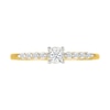 Thumbnail Image 3 of 1/10 CT. T.W. Diamond Nine Stone Stackable Ring in 10K Gold