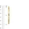 Thumbnail Image 3 of Zales x Dorian Webb 7/8 CT. T.W. Diamond Station Hoop Earrings in 14K Gold