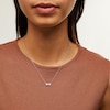 Thumbnail Image 2 of Zales x Nungu 3/8 CT. T.W. Diamond Infinity Necklace in 14K White Gold
