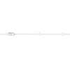 Thumbnail Image 2 of 1/6 CT. T.W. Diamond Border Dog Tag Pendant in 10K White Gold