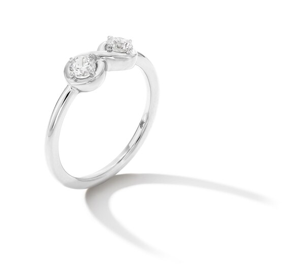 Zales x Nungu 3/8 CT. T.w. Diamond Infinity Ring in 14K White Gold