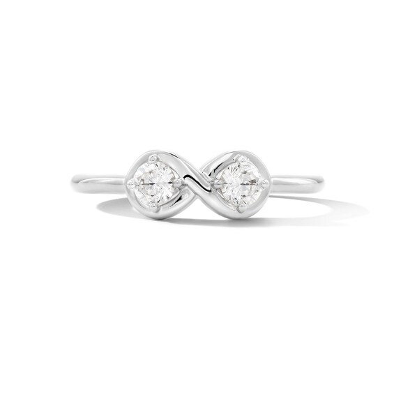Zales x Nungu 3/8 CT. T.w. Diamond Infinity Ring in 14K White Gold