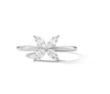 Thumbnail Image 4 of Zales x Nungu 3/4 CT. T.W. Marquise Diamond Flower Ring in 14K White Gold
