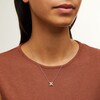 Thumbnail Image 2 of Zales x Nungu 3/4 CT. T.W. Marquise Diamond Flower Necklace in 14K White Gold