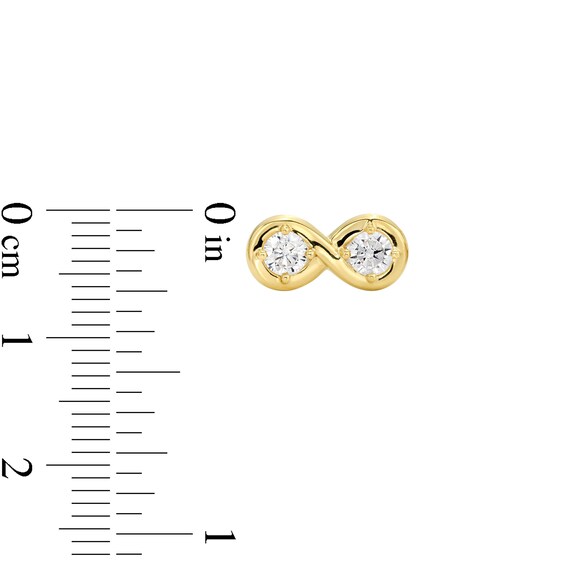 Zales x Nungu 3/4 CT. T.w. Diamond Infinity Stud Earrings in 14K Gold