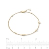 Thumbnail Image 4 of Zales x Dorian Webb 1/6 CT. T.W. Diamond Station Bracelet in 14K Gold - 7.5”