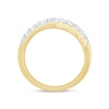 Thumbnail Image 4 of 1/2 CT. T.W. Certified Lab-Grown Diamond Rope Criss-Cross Ring in 14K Gold (F/SI2)