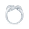 Thumbnail Image 3 of 1/2 CT. T.W. Diamond Cuban Curb Link Ring in 10K White Gold