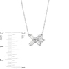 Thumbnail Image 4 of Zales x Nungu 1/2 CT. T.W. Baguette and Round Diamond "XO" Necklace in 14K White Gold