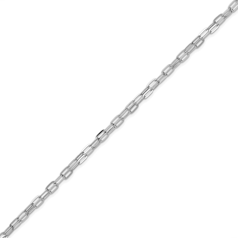 Main Image 3 of 2.25mm Double Strand Cable Chain Bracelet in Solid Sterling Silver - 8"
