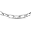 Thumbnail Image 1 of 5.6mm Polished and Textured Alternating Paper Clip Chain Necklace in Solid Sterling Silver - 18"
