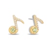 Thumbnail Image 2 of Collector’s Edition Enchanted Disney The Princess and the Frog Musical Note Earrings in Sterling Silver and 10K Gold
