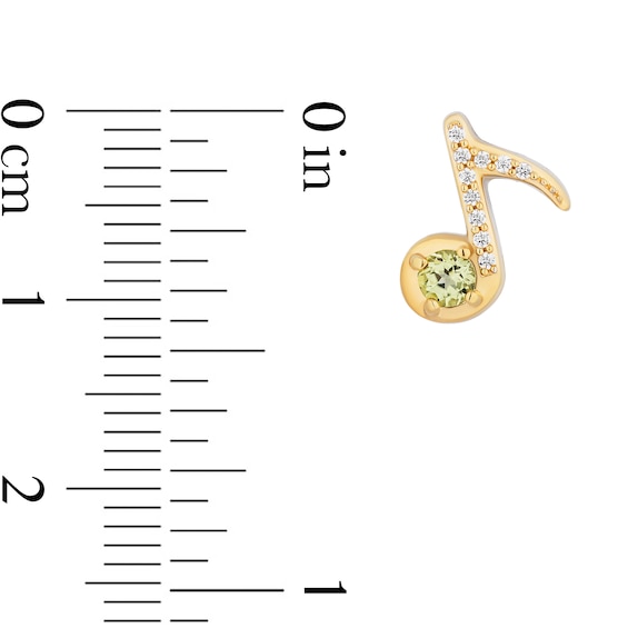 Collectorâs Edition Enchanted Disney The Princess and the Frog Musical Note Earrings in Sterling Silver and 10K Gold