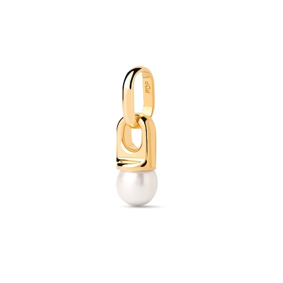 PDPAOLAâ¢ at Zales 5.0mm Freshwater Cultured Pearl Drop Pendant in Sterling Silver with 18K Gold Plate - 19â