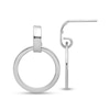 Thumbnail Image 1 of Lightweight Circle Drop Earrings in Sterling Silver