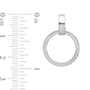 Thumbnail Image 2 of Lightweight Circle Drop Earrings in Sterling Silver