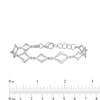 Thumbnail Image 3 of Diamond-Shaped Link Bracelet in Hollow Sterling Silver - 6.5”