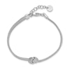 Thumbnail Image 2 of 4.0mm Knotted Omega Chain Bracelet in Solid Sterling Silver - 8”