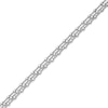 Thumbnail Image 3 of Beaded Triple Strand Chain Bracelet in Solid Sterling Silver - 8”