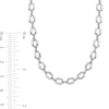 Thumbnail Image 3 of 4.75mm Rectangle Link Chain Necklace in Solid Sterling Silver