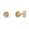 Thumbnail Image 1 of 5.0mm Citrine Solitaire Martini Stud Earrings in 10K Gold