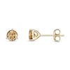 Thumbnail Image 2 of 5.0mm Citrine Solitaire Martini Stud Earrings in 10K Gold