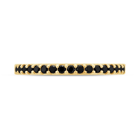 1/4 CT. T.w. Black Diamond Wedding Band in 14K Gold