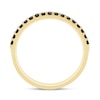 Thumbnail Image 4 of 1/4 CT. T.W. Black Diamond Wedding Band in 14K Gold