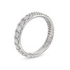 Thumbnail Image 2 of 1-1/4 CT. T.W. Baguette and Round Diamond Half-and-Half Eternity Band in 14K White Gold