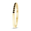 Thumbnail Image 2 of 1/6 CT. T.W. Black Diamond Wedding Band in 10K Gold