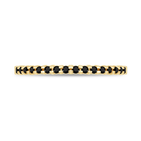 1/6 CT. T.w. Black Diamond Wedding Band in 10K Gold