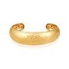Thumbnail Image 1 of Textured Open Cuff Bangle in Sterling Silver with 14K Gold Plate - 7.5"