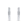 Thumbnail Image 2 of Diamond Accent Trio Rope-Textured J-Hoop Earrings in 10K White Gold