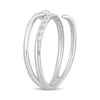 Thumbnail Image 2 of 1/3 CT. T.W. Diamond Spiral Nail Ring in 10K White Gold